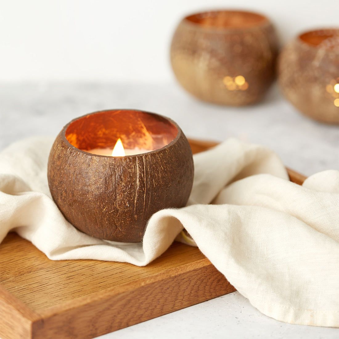 Emmy Jane Boutique Coconut Shell Soy Wax Candles - Handmade Eco-Friendly & Vegan