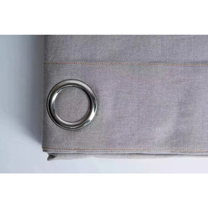 Emmy Jane Boutique Karpasa London - Luxury Curtain Pair - Grey Organic Cotton - 3 Sizes