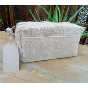 Emmy Jane BoutiqueJute Toiletry bags - Natural Green or Lavender