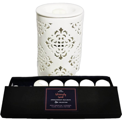 Emmy Jane Boutique Gloriously Good - Electric Wax Melt Burner Gift Set - 12 x Aromatherapy Wax Melts