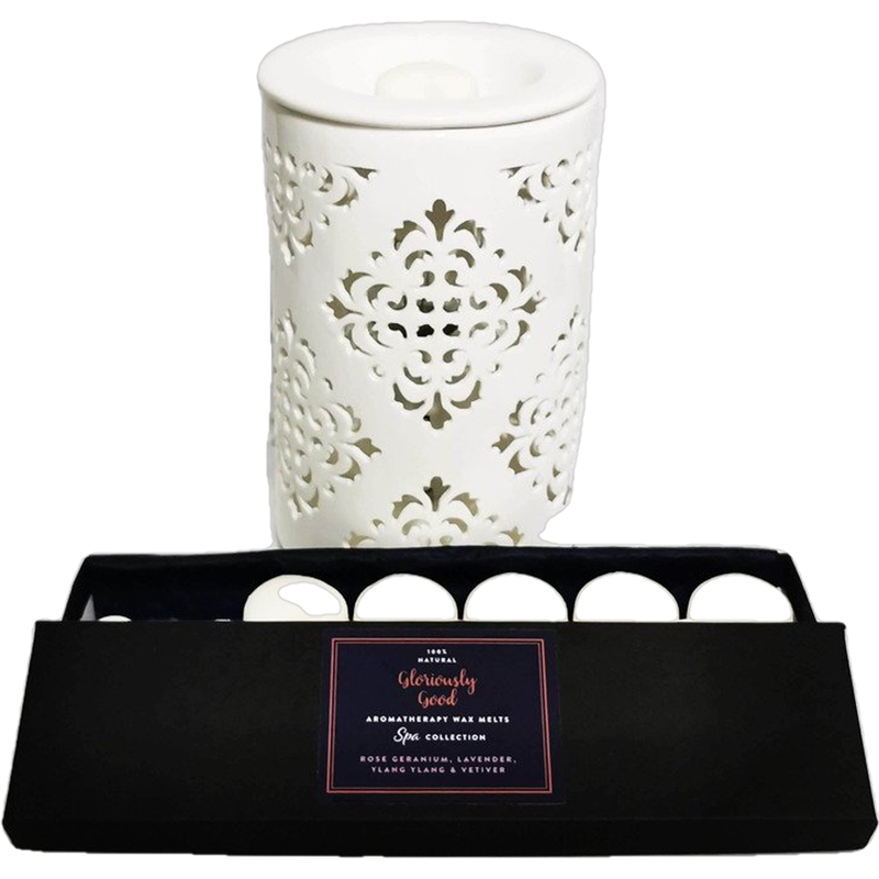 Emmy Jane BoutiqueGloriously Good - Electric Wax Melt Burner Gift Set - 12 x Aromatherapy Wax Melts