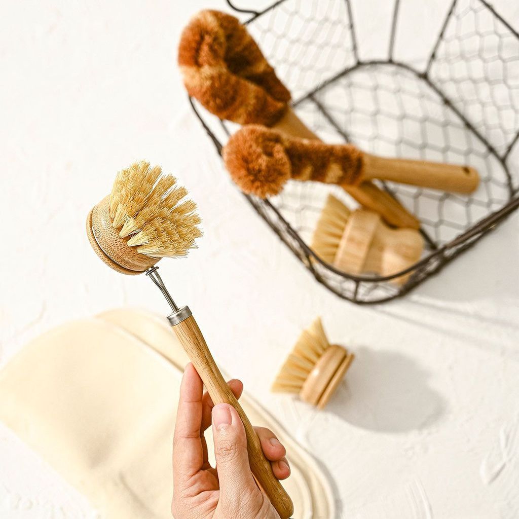 Emmy Jane Boutique Natural Dish Brushes for Washing Up - Eco-Friendly Kitchen Scrubber Brush Set