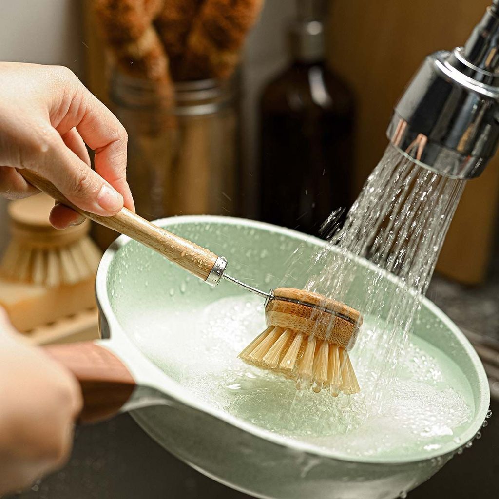 Emmy Jane Boutique Natural Dish Brushes for Washing Up - Eco-Friendly Kitchen Scrubber Brush Set