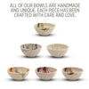 Handmade Small Ceramic Bowls Set of 6, Mocha Style, Size: Ø 8 cm | Bascuda-2