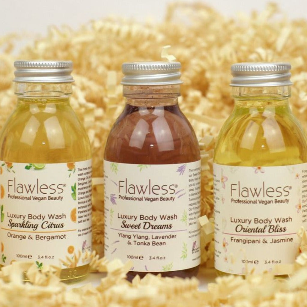 Emmy Jane Boutique Flawless - Natural Body Wash Gift Set -100% Cruelty-Free Plastic-Free and Vegan