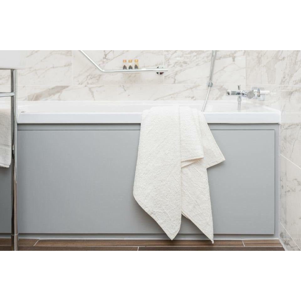 Emmy Jane Boutique GIBIE - Natural Antibacterial Family Bath Towel Set for Sensitive Skin - Sun White