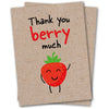 Emmy Jane Boutique Eco-Friendly Cards - Thank You Berry Much - Eco Kraft Sustainable Greeting Card