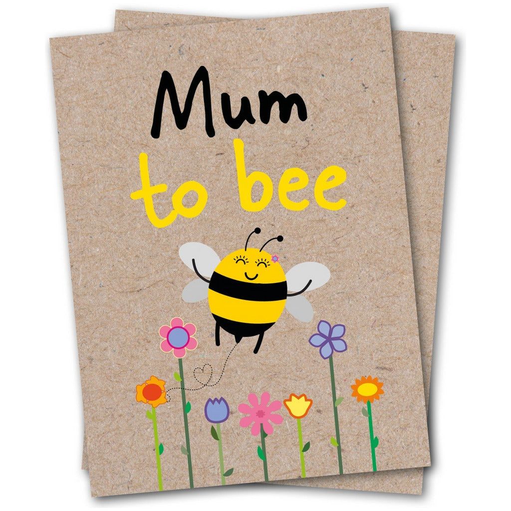 Emmy Jane Boutique Sustainable Cards - Mum To Bee - Eco-Friendly Greeting Card with Flower Seeds