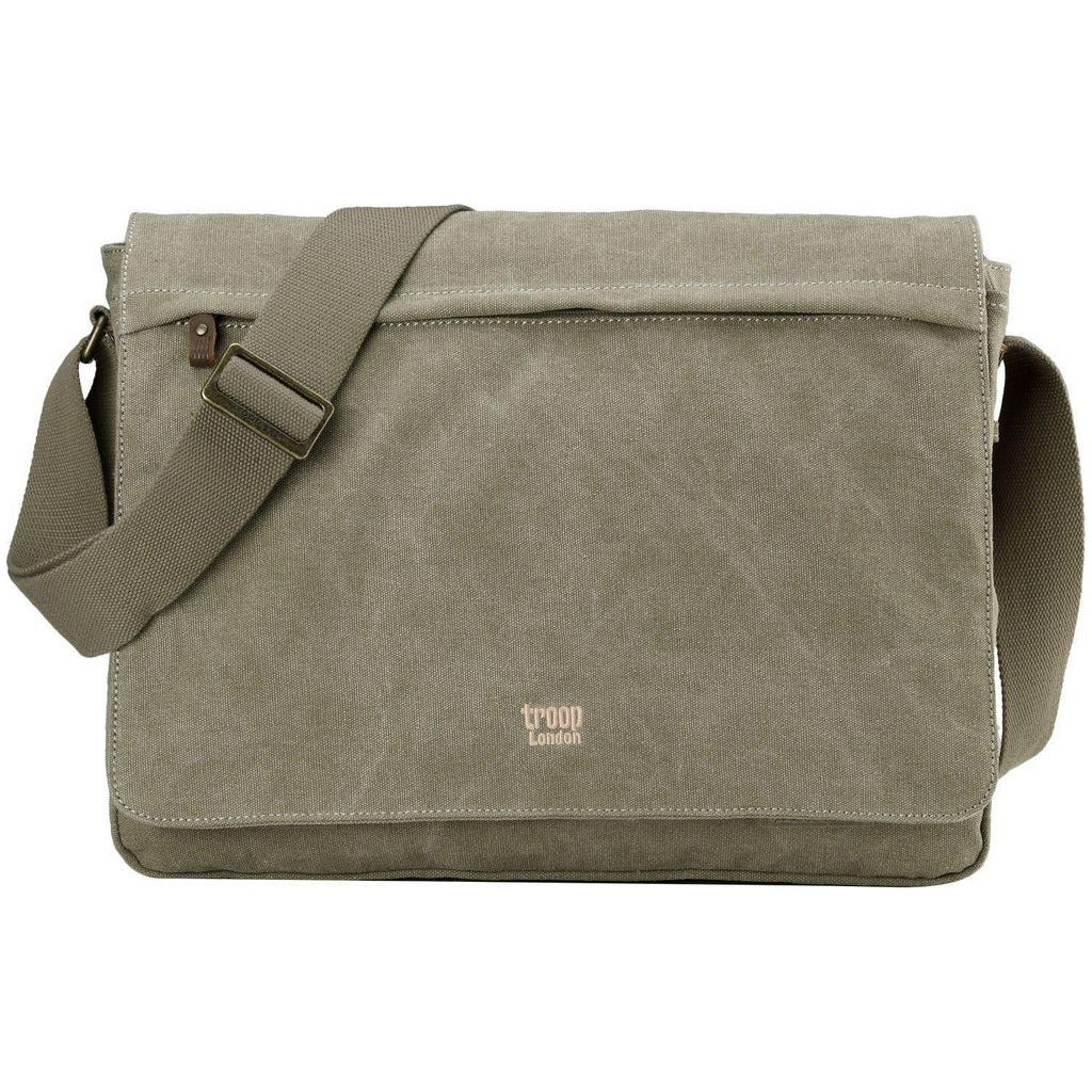 Emmy Jane Boutique Troop London - Classic Canvas Laptop Large Messenger Bag - 18'' Diagonally