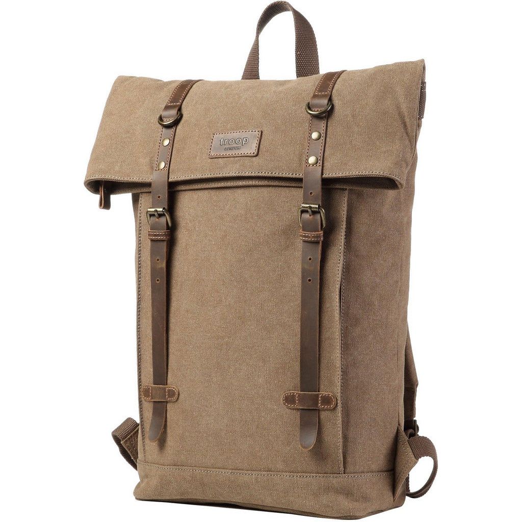 Emmy Jane Boutique Troop London - Heritage Canvas 15" Laptop Backpack, Smart Casual Daypack