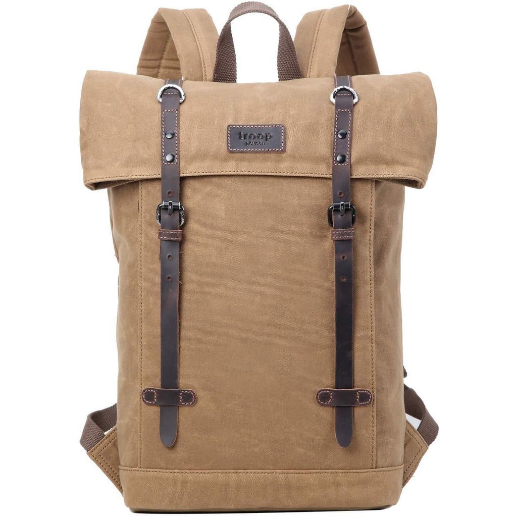 Emmy Jane Boutique Troop London - Heritage Canvas 15" Laptop Backpack, Smart Casual Daypack