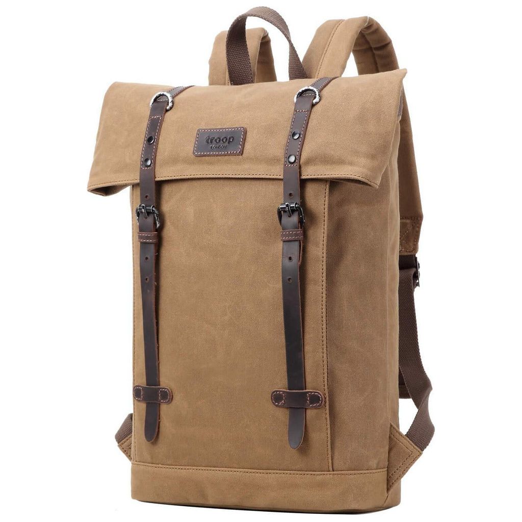 Emmy Jane Boutique Troop London - Heritage Canvas 15" Laptop Backpack, Smart Casual Daypack