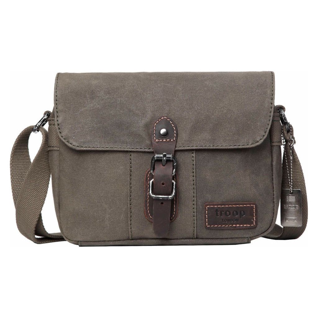 Emmy Jane Boutique Troop London - Heritage - Canvas Leather Across body Bag, Small Travel Bag