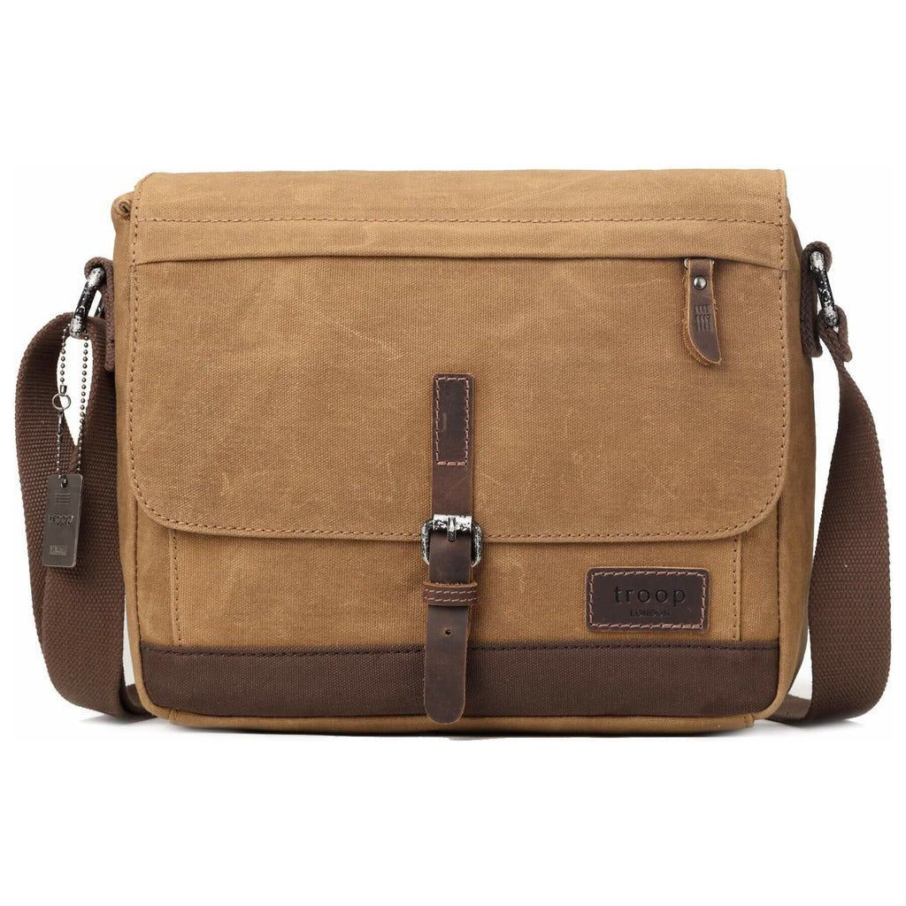 Emmy Jane Boutique Troop London - Heritage - Canvas Leather Messenger Bag Travel Bag - Tablet Friendly