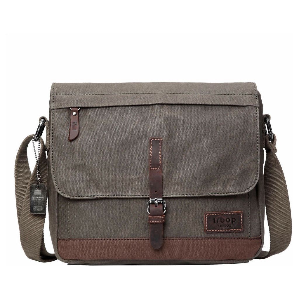 Emmy Jane Boutique Troop London - Heritage - Canvas Leather Messenger Bag Travel Bag - Tablet Friendly