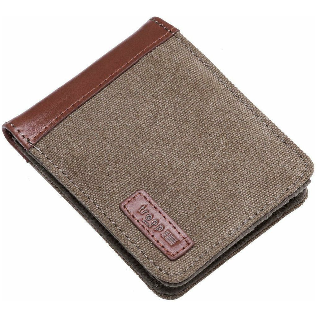 Emmy Jane Boutique Troop London - Accessories - Canvas Bi-fold Wallet - Blue Brown or Green