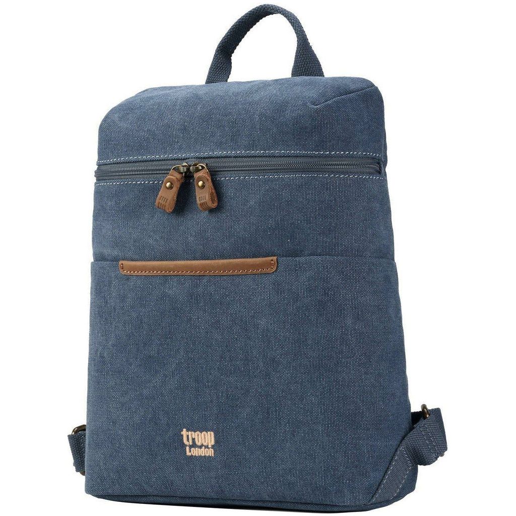 Emmy Jane Boutique Troop London - Classic Small Canvas Backpack - Black Blue or Brown