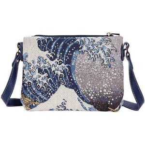 Emmy Jane Boutique Tapestry Handbag - Great Wave off Kanagawa - Cross Body Art Bag