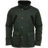 Emmy Jane Boutique Game Oxford - Mens Quilted Wax Jacket - Waxed Cotton Coat - Green or Brown