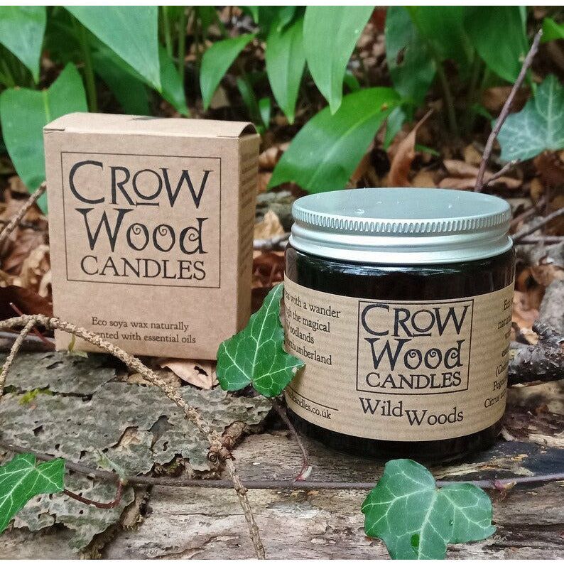 Emmy Jane BoutiqueCrow Wood Candles - Handmade Essentail Oil Soy Candles - Vegan Friendly