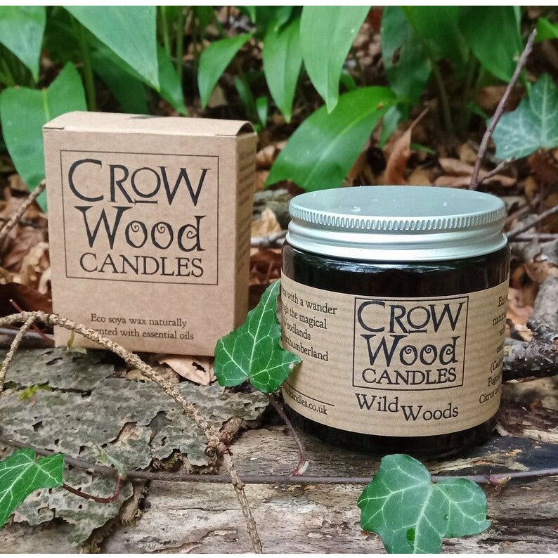 Emmy Jane Boutique Crow Wood Candles - Handmade Essentail Oil Soy Candles - Vegan Friendly