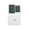 Emmy Jane - LaBante London Vegan Passport Holder & Card Wallet Gift Box - Nutcombe Green.