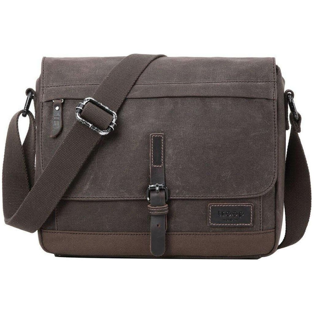 Emmy Jane Boutique Troop London - Heritage - Canvas Leather Messenger Bag Travel Bag - Tablet Friendly