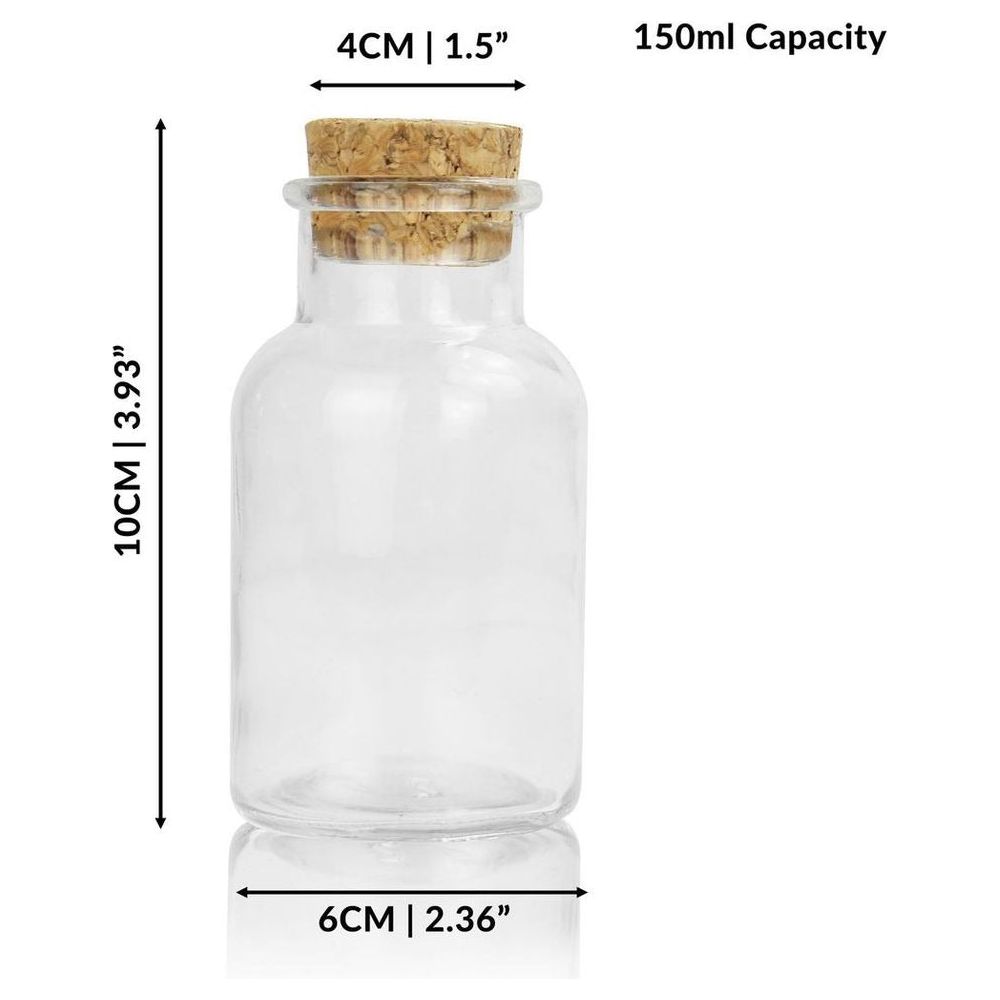 Spice Jars Set with Cork Lid - Set of 12 - Maison & White Natural Homeware