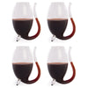 Emmy Jane Boutique Port Sippers Set - 90ml Set of 4 Port Glasses - Maison & White - Port Gift Set. Made from hand-blown glass.  These sippers have an attractive appearance and feature a snaking glass tube, a billowed shape to trap flavours inside the glass and stabilising feet to keep your glass in position whilst you drink.