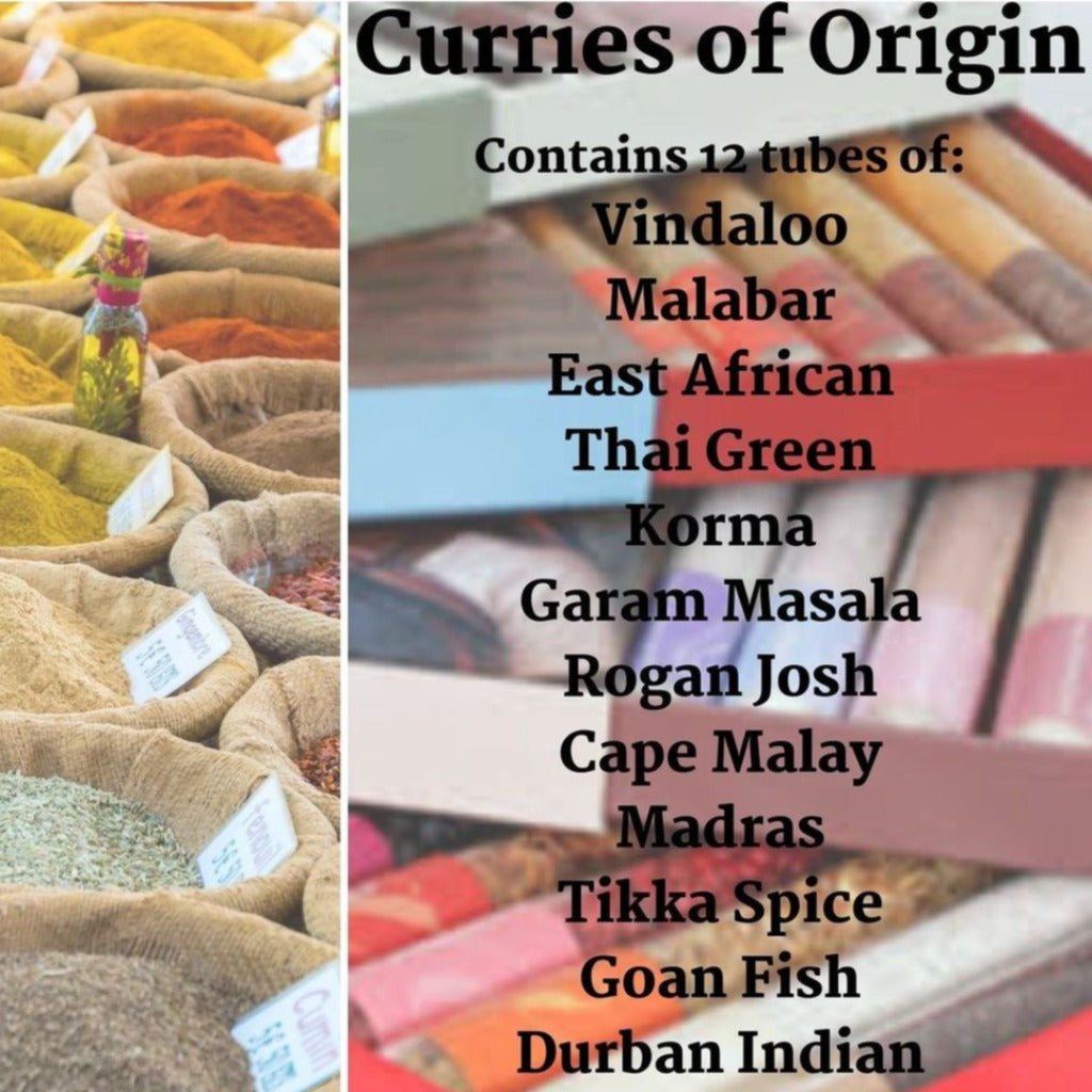 Curry Gift Set - Collection of 12 Curries from around the World - Vegan-Friendly