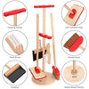 Emmy Jane Boutique Toy Cleaning Kit - 11 Piece Mop Dustpan Brush Set - Pretend Play Wooden Toys