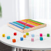 Emmy Jane Boutique SOKA Wooden 1-12 Times Table 145pc Colourful Board Montessori Math for Kids 3+