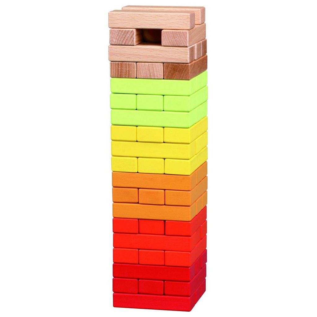 Emmy Jane Boutique Lelin - Wooden Stacking Tumbling Tower Block Game For Children Kids Toy