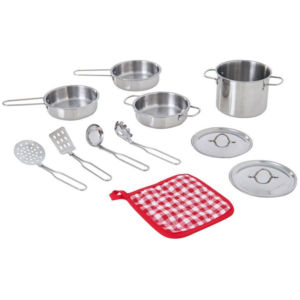 Emmy Jane Boutique Play Cooking Accessory Set Steel 11 pcs Frankfurt TK-M00001