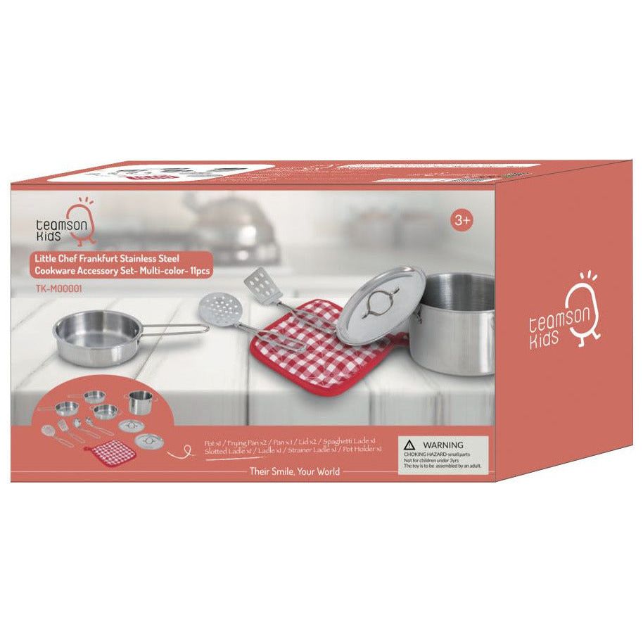 Emmy Jane Boutique Play Cooking Accessory Set Steel 11 pcs Frankfurt TK-M00001