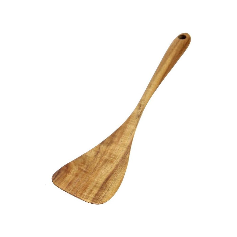 Emmy Jane Boutique Wooden Kitchen Utensils - Set of 7 - Natural Teak Wood Spoons & Spatulas