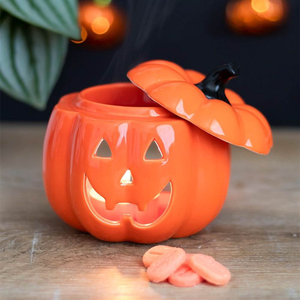 Orange Jack-O-Lantern Oil Burner