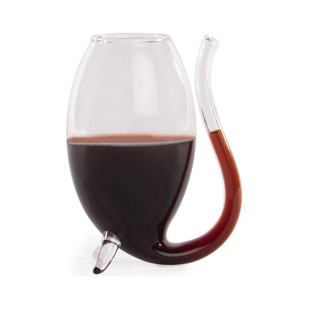 Emmy Jane Boutique Port Sippers Set - 90ml Set of 4 Port Glasses - Maison & White - Port Gift Set. Made from hand-blown glass. These sippers have an attractive appearance and feature a snaking glass tube, a billowed shape to trap flavours inside the glass and stabilising feet to keep your glass in position whilst you drink.