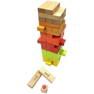 Emmy Jane Boutique Lelin - Wooden Stacking Tumbling Tower Block Game For Children Kids Toy