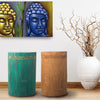 Emmy Jane Boutique Indonesian Tribal Tables Handmade Wooden Stools - 3 Colours - Fairly Traded