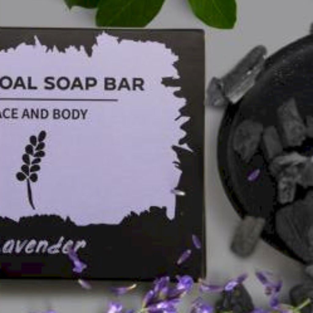 Emmy Jane Boutique Charcoal Soap with Pure Essential Oils Argan oil Hempseed Oil and Shea Butter.