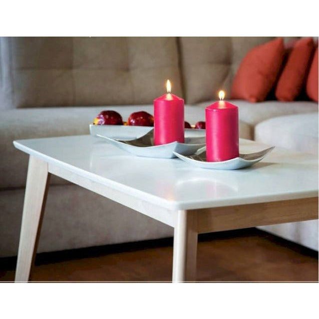 Emmy Jane Boutique Pillar Candles - Pack of 4 - Red or Ivory - 3 Sizes - Decorative Candle Set