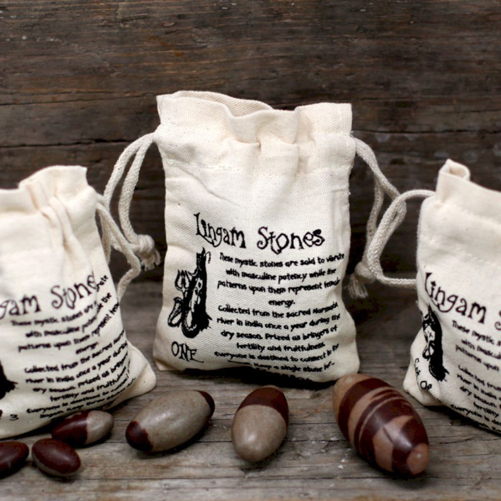 Emmy Jane Boutique Natural River Stones - Indian Shiva Lingam Stones - 5 Sizes - Alternative Gift